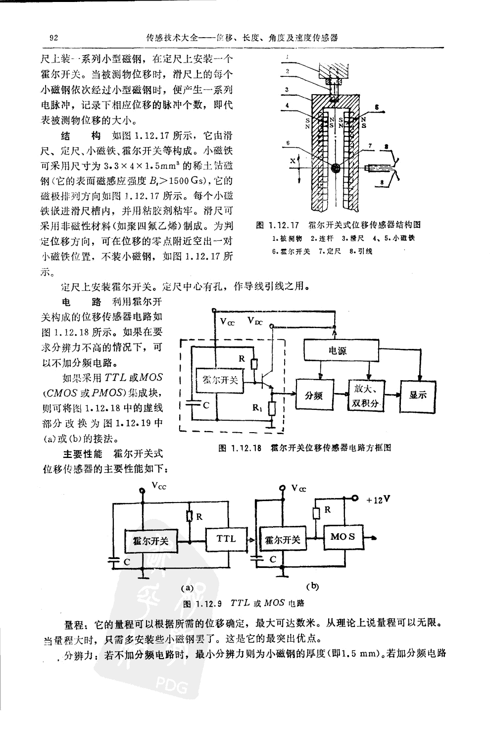 霍尔位移传感器